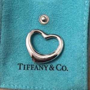 SOLD Tiffany Elsa Peretti Silver Open Heart Necklace